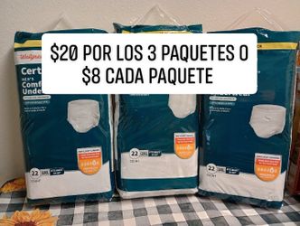 3 Paquetes de Pañales Para Adulto Size 2XL 