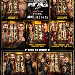 WWE WrestleMania combo tix . This Sat and Sunday