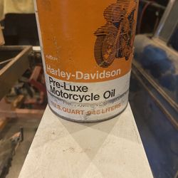 Harley Davidson And Oil Can