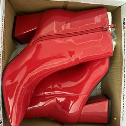 Red Boots Size 10