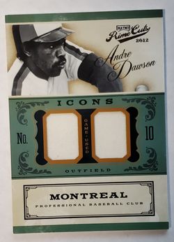 2012 Playoff Andre Dawson Prime Cuts Jersey #'d 21/25 Montreal Expos MLB