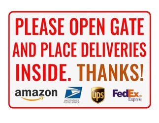 Delivery Sign Aluminum for Outdoor