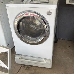 LG Washer And Dryer Set White Working ⚠️PENDING PICK UP