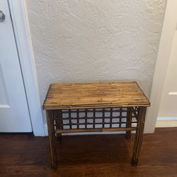 Cute Bamboo side table $10