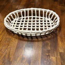 Unique ceramic basket 