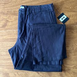 Joseph Abboud Men’s Navy Blue Cotton Blend Stretch Classic Pants Size 40X32 NWT