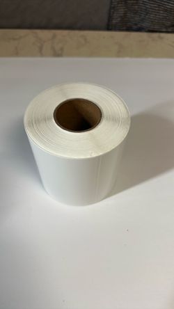 White Blank Label Roll