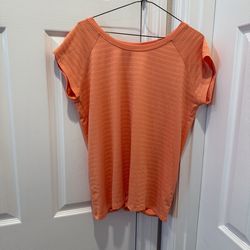 Orange yoga top