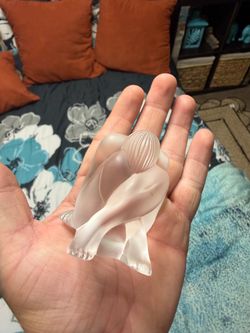 Lalique Crystal frosted figure