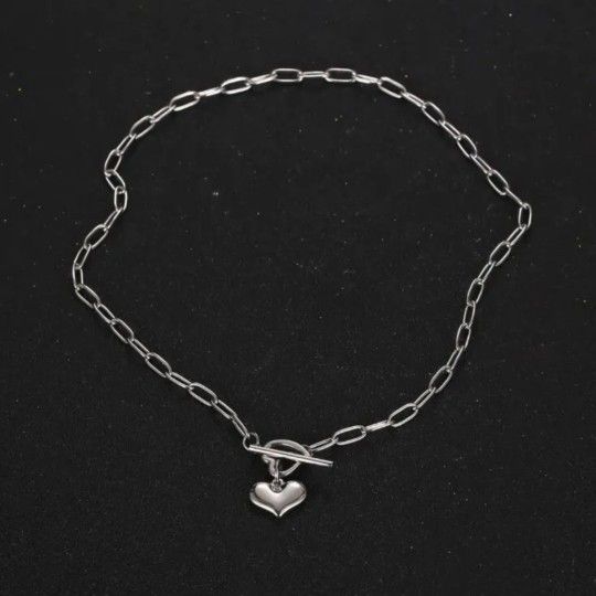 Paperclip Stainless Steel Necklace