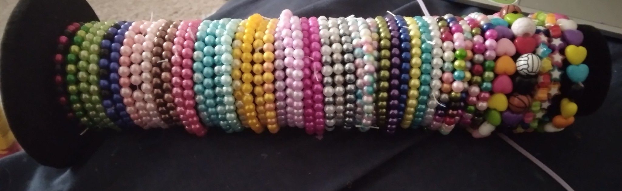 A Lot Of Handmade Bracelets