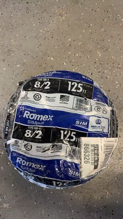 romex 8/2 125ft 200$