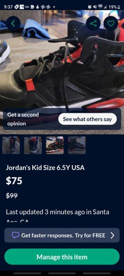 Jordan's Kids Youth 6.5USA