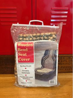 Wooden Bead Seat Cover NEW