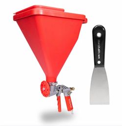 WAL-Board Tools Texture Pro 500 Hopper Gun, Putty Knife, Texture Sprayer Includes Putty Knife, WideTex Orifice, Trigger Air Control Valve, Drywall Tex