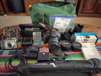 Canon powershot a2000 is camera. Canon EOS 4000d camera.