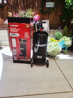 Husky Gal. 200 PSI Oil Free Portable Vertical Electric Air Compressor