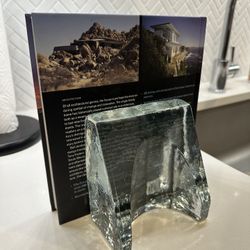Vintage Perfect Glass Bookend 