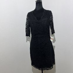 Belsoie Dresses | Nwt! Belsoie by Jasmine L174022 Little Black Dress Dripping in Lace Size 12