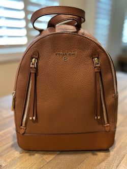 Michael Kors Tan Leather Backpack