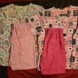 2 Nursing Scrubs/size Medium/+Nursing Travel Tote