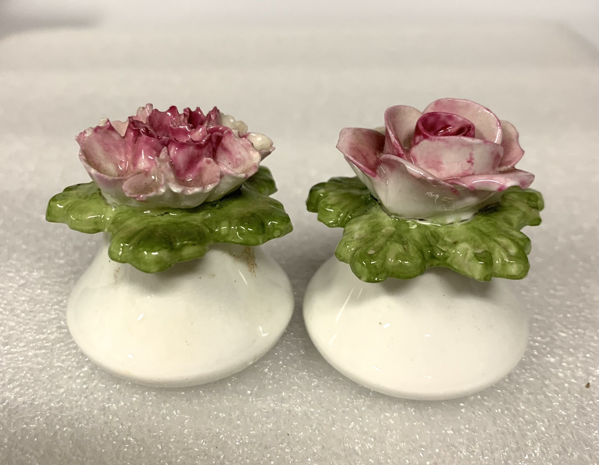 Vintage Ainsley Fine Bone China Floral Salt And Pepper Shakers 