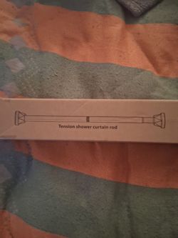 Tension shower curtain rod