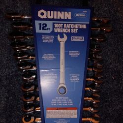 QUINN 12pc 100T Ratcheting Wrench Set