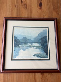 Framed and matted print