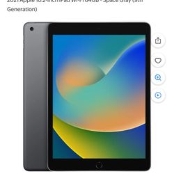 9th Gen I Pad 64 Gig