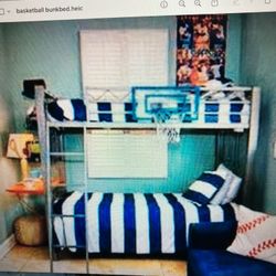 Metal Basketball Bunk Bed 