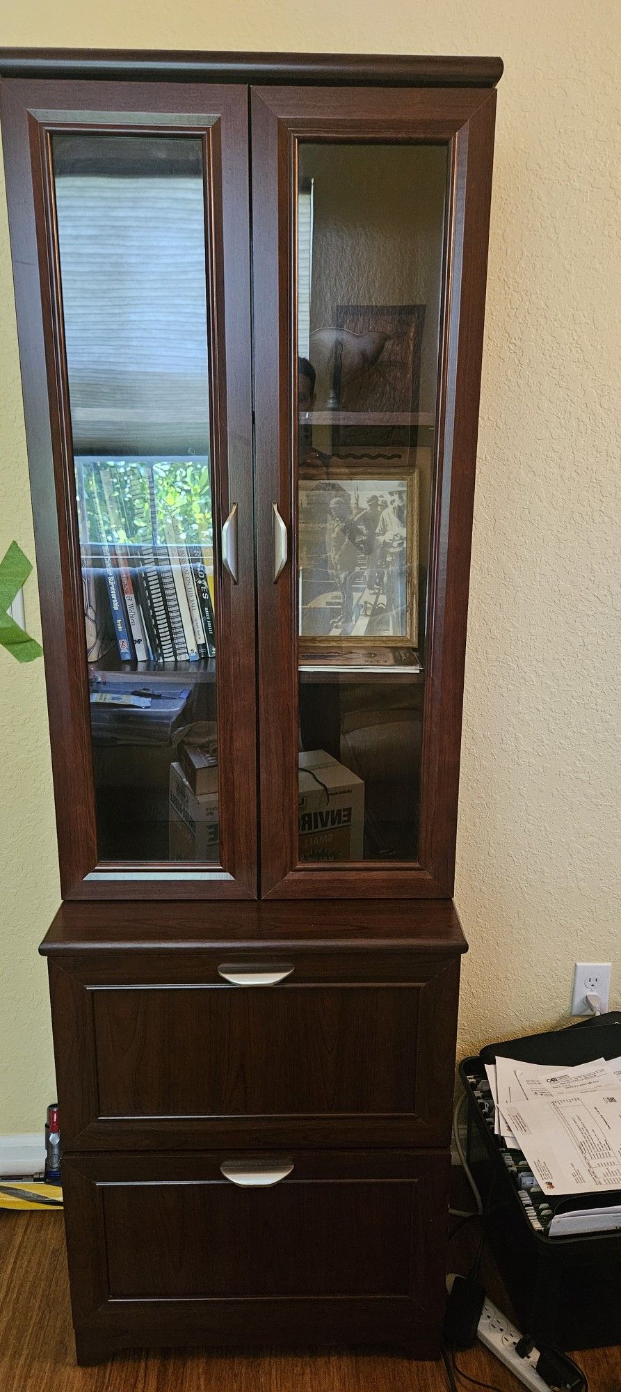 Great bookcase with 2 Large Filing Drawers On The Bottom