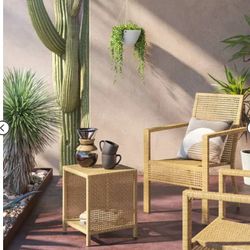 Set of 4 Dining Chairs for rattan patio 