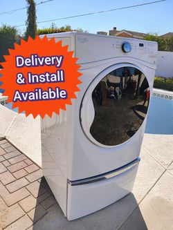 Whirlpool Electric Dryer with Storage pedestal Works Great