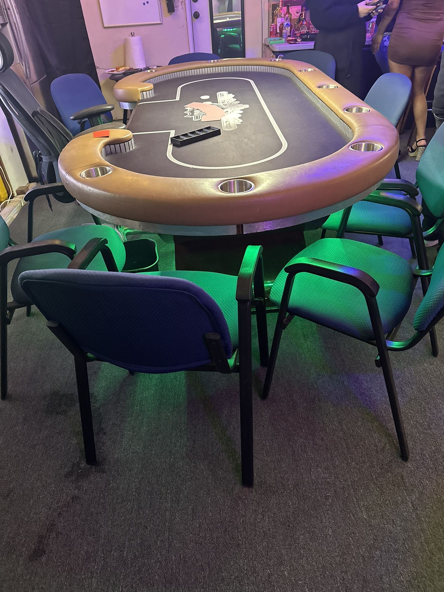 Poker Table Chairs Included 