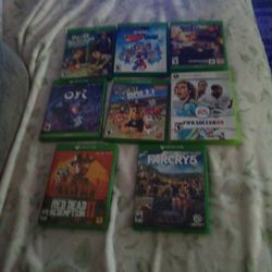 Xbox Games 25$ Red Dead  20$fast And Ferious 15$fifa 09  , Hide And Seek, Farcry5, Ori,10$ Paw Patrowl,lucky Tale