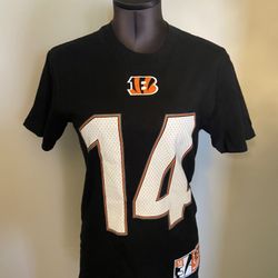 Men Majestic Cincinnati Bengals T-shirt Dalton 14 size S 