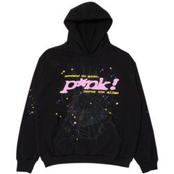 Sp5der P*nk Hoodie ‘Black’