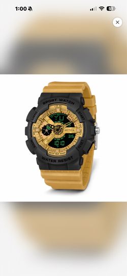 ACW499-015 - Activa Pixel Dessert Storm X Invicta Digital Unisex Watch - 50mm, Brown