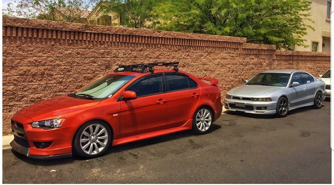 18x7 Mitsubishi Lancer GTS wheel set.