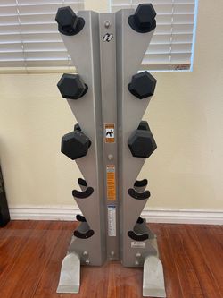 Hoist 5 pair dumbbell rack (3 pairs)