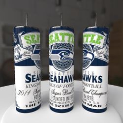 Seattle Seahawks Football Tumbler