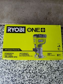 Router Ryobi 18v battery and charger included