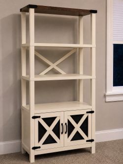 Modern Farmhouse Bookshelf Cabinet – $100 OBO