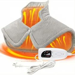 Heating Pad for Neck and Shoulders and Back, Valentines Day Gifts for Her Him Women Men Mom Wife, Heat Pad for Back, Multi Heat Settings, Timers Auto-