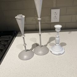 Various candle stick holders