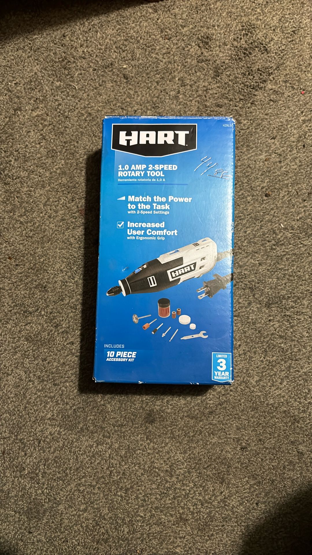 Hart 1.0 Amp 2 Speed Rotary Tool
