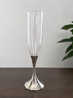 Nambe Morrison & Morrison Champagne Flutes Set of 6