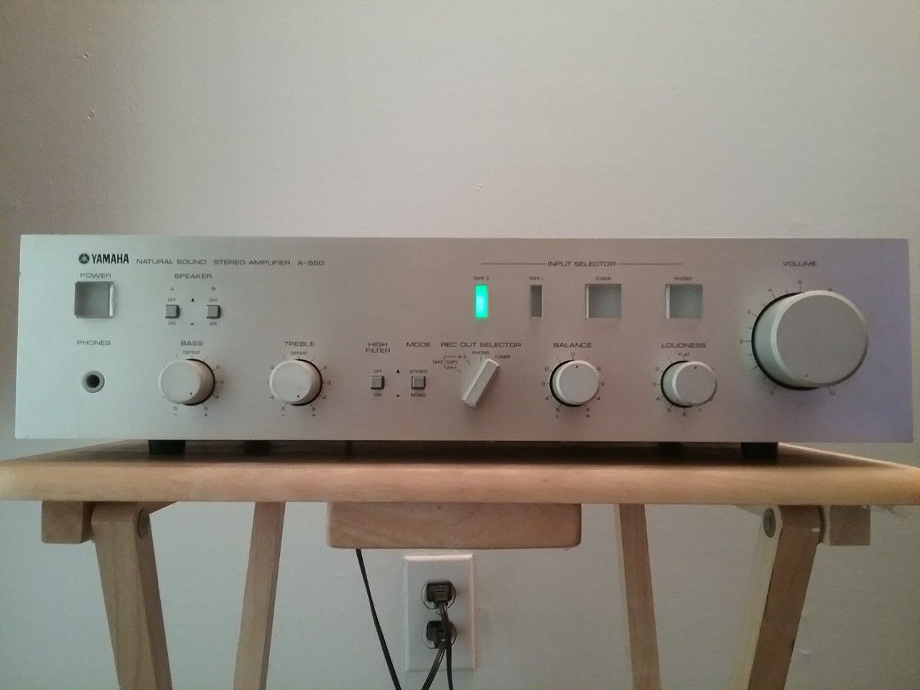 Vintage Yamaha A-550 Natural Sound Intergrated Amplifier