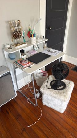 IKEA MICKE Desk with Storage Shelf